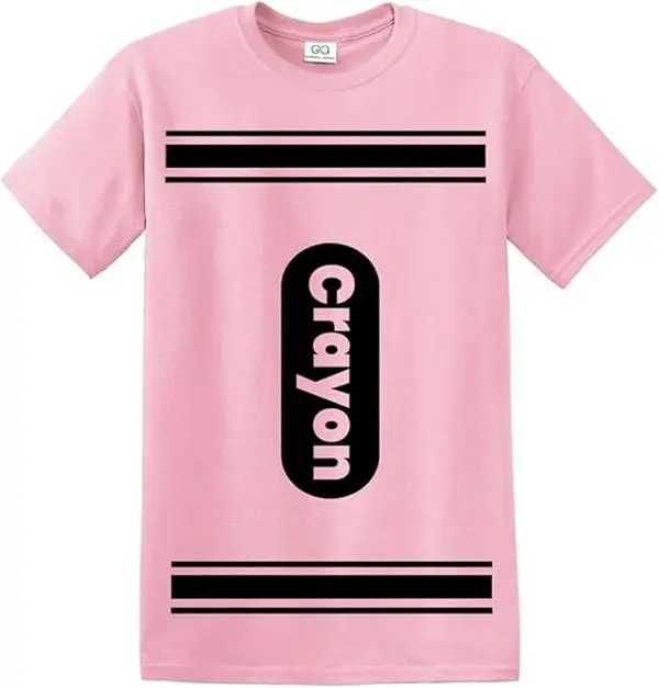 Crayon Tshirt Halloween Costume for Men Women Adult Size | Funny Cool Shirt idea | Graphic tee