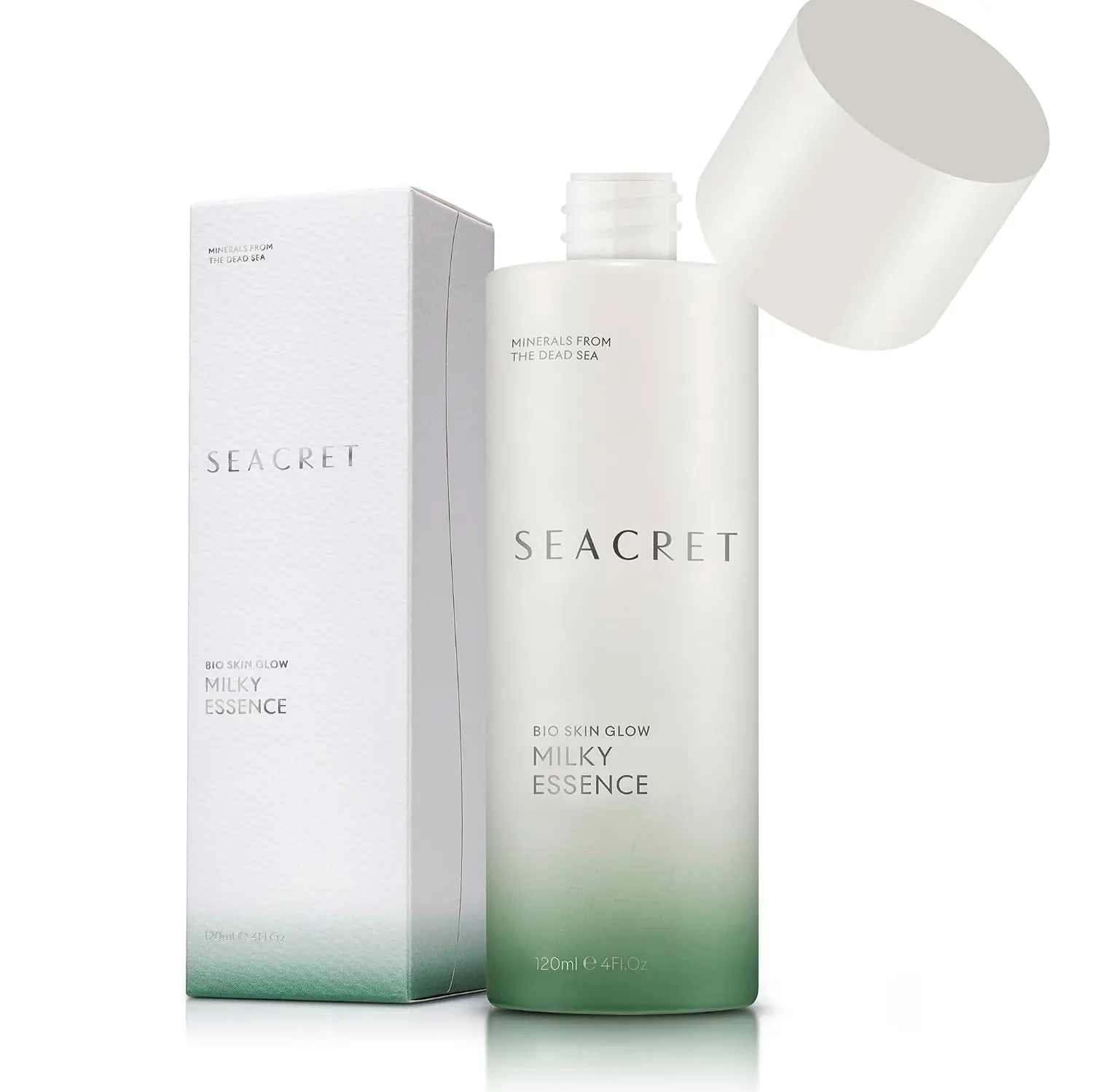 SEACRET Minerals Bio Skin Glow Milky Essence, Third-Generation Toner for Face, 4 Fl Oz / 120 ml