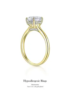 Ultra-Sparkling 5A Zirconia Ring - Oval-Cut Solitaire Promise Ring for Women | Elegant Wedding, Anniversary, and Engagement Rings