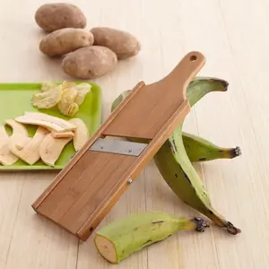 SongTai Long Wooden Manual Slicer for Kitchen Handheld Potato Shaver Grater Cucumber Radish Slicer Durable and Efficient