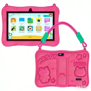 7 Inch Kids Tablet PC Android 13.0 4GB 64GB, Dual Camera 2mp+5mp, WiFi Bluetooth-compatible, Shockproof Case, Parental Control, Ideal Gift