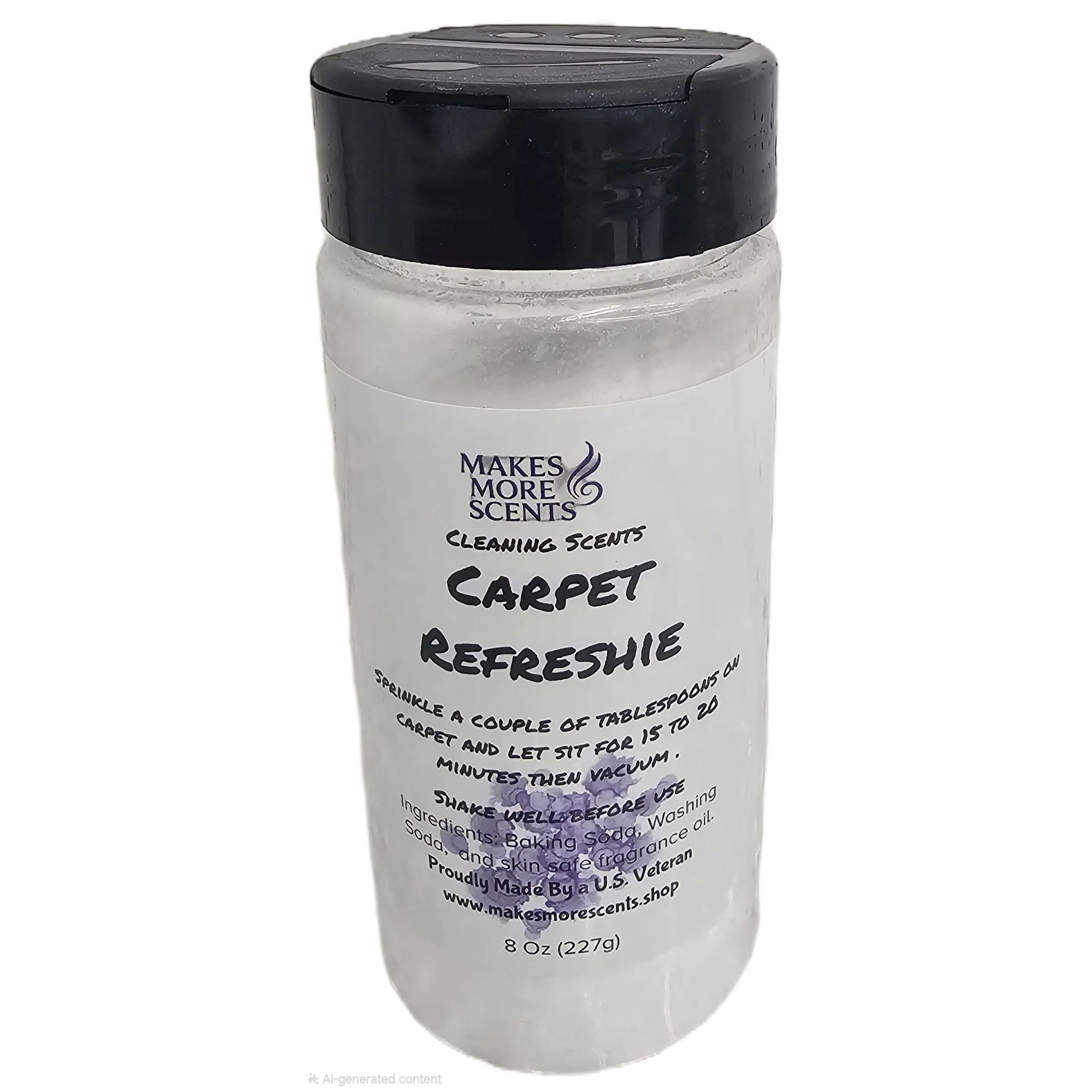 8oz Root Beer Scented Baking Soda Carpet Cleaner & Deodorizer - Natural Ingredients Shaker Jar Solution, Long-Lasting Fragrance, Classic Taste at Home Household Carpet Refresh Supply