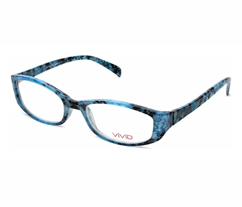 Calabria 744 Snakeskin Designer Blue Light Block Glasses&Match Case in Blu 59 mm