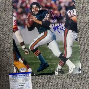 Dave Krieg autographed signed 8x10 photo Chicago Football PSA COA