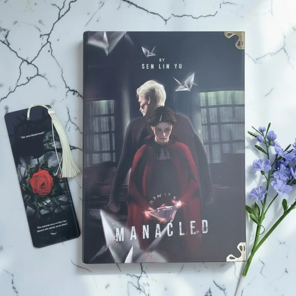 Manacled 3-in-1 Hardcover Book, Complete Fanfiction Collection, Illustrated Collector’s Edition with Metal Corners, Dark Romance Gift