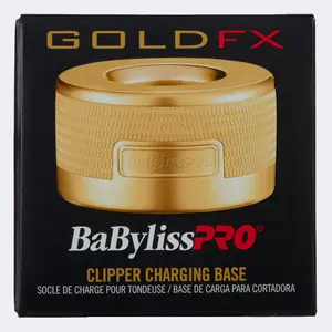BaBylissPRO GoldFX Clipper Charging Base FX870BASE‑G – Solid Metal Dock for FX870 Clippers