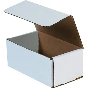 Global Industrial B40152 Corrugated Mailers, White - 7 x 4 x 3 in. - Pack of 50