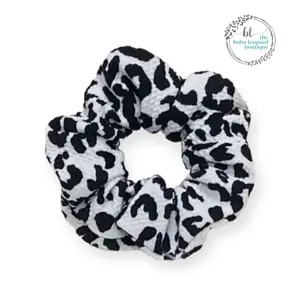 Handmade Large Leopard Print Scrunchie