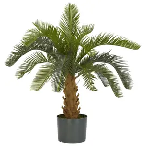 Nearly Natural  Green Plastic Cycas Silk Plant