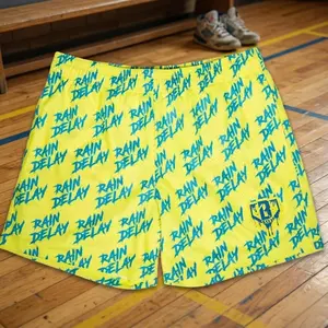 Colorful Graphic Mesh Shorts for Men, Summer Streetwear Basketball Shorts, Lightweight Breathable Athletic Shorts