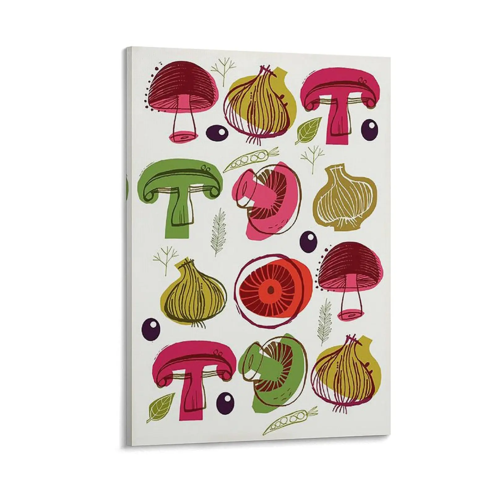 Seasonal Watercolor Produce Posters Add A Natural And Artistic Touch to Your Home with These Fresh Vegetable Prints for The Dining Room. Canvas Poster Bedroom Decor Sports Landscape Office Room Decor Gift Frames Ornaments Decoration Wall