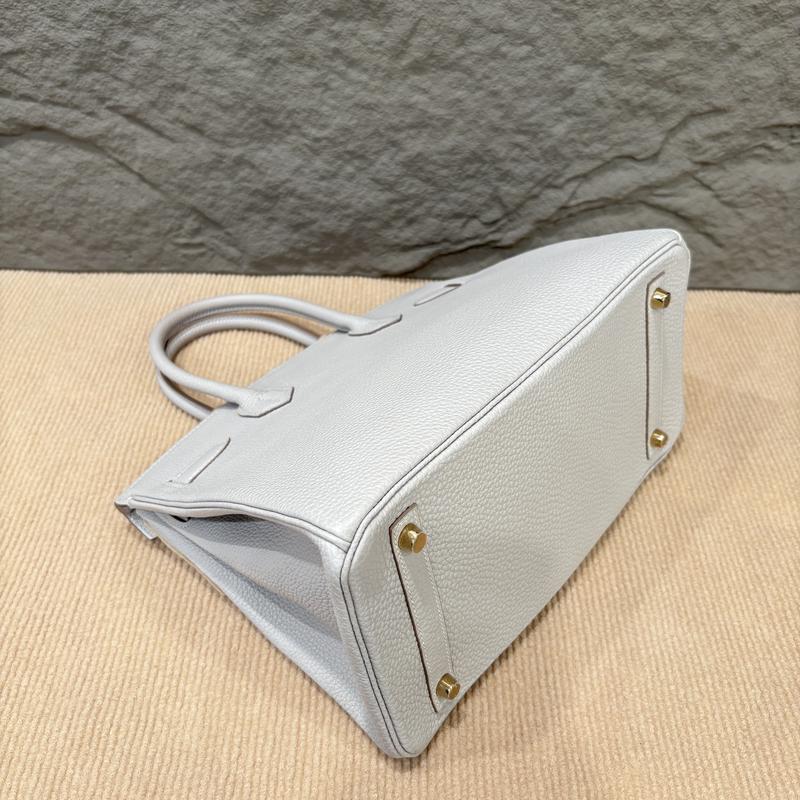 Pre-owned HERMÈS Leather tote bags Hermes Birkin 30 Togo 80 Pearl Grey (zbbb0918a9)