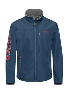 Men's Soft Shell Bonded Jacket-NJ650-EMB-NAVY-RED