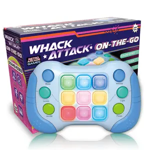 Whack Attack On-The-Go; Flashing Handheld Game for Kids Teens Adults, Electronic Brain & Memory Game, Quick Push Buttons Gamepad Five Games in One