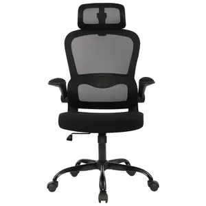 LSSPAID Gaming Chair  For Home Office With Wheels, Lumbar Support, Adjustable Headrest And Flip-Up Armrest