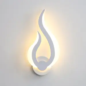 Contemporary LED Wall Sconces, Flame Design Wall Light Fixtures, 3000K Warm Lighting for Bedroom, Bathroom, Living Room, Balcony, Hallway wallsconces