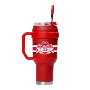 Ohio State 2024 National Champs 40oz Red Stainless Steel Tumbler