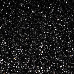 Kasvan Sanding Sugar Sprinkles - Edible Sugar Crystals, Baking Cake Decorations, Ice Cream Toppings cupcake Decorating, Wedding Party Chirstmas Supplies, 85g/3.2oz (Black)