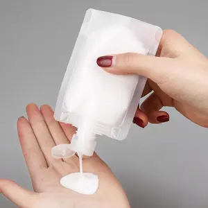 12 Counts Portable Travel Bottle Set 50ml Refillable Squeeze Bottles with Soft Pouches for Skincare Shampoo Lotion Shower Gel Compact Convenient