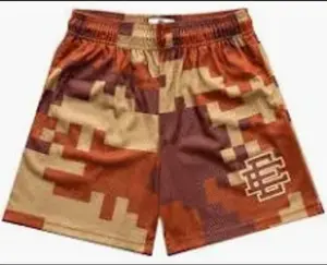 Eric Emanuel Men's EE Basic Brown Digi-Camo Shorts MD