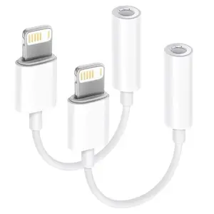 3.5mm To Lightning Audio Adapter Cable, Lightning To Type-C Adapter Cable, Fast Charging Adapter Cable for iPhone, Electronic, Portable Adapter