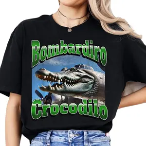 Bombardino Crocodilo Funny Brain Rot T-shirt, bootleg shirt, crocodile shirt, bombardino crocodilo Tee