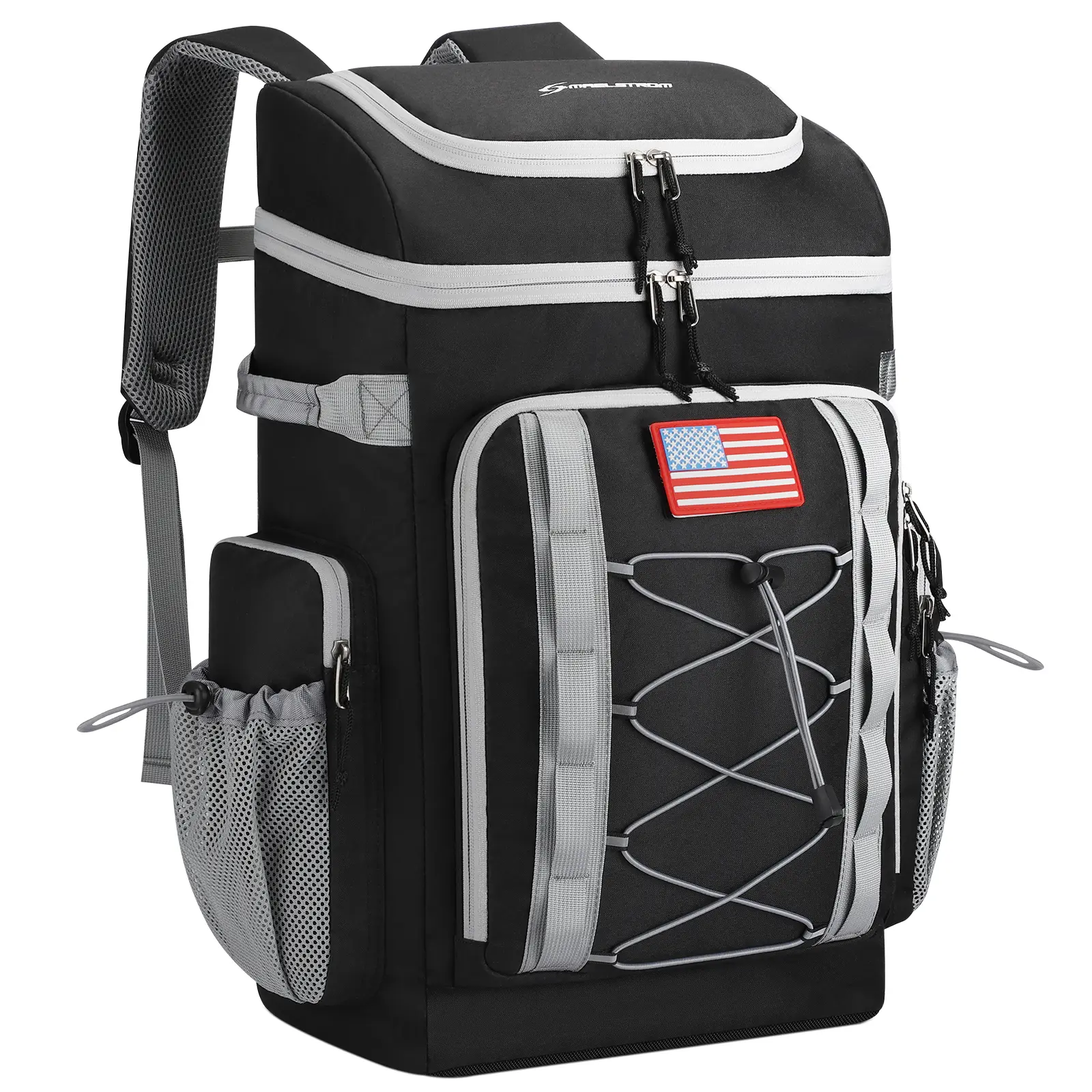 Maelstrom Cooler Backpack,35/50 Can Insulated Soft Backpack Cooler,Portable Lightweight Leakproof Cooler Bag,Large Capacity Beach Cooler,Waterproof Lunch Backpack for Men Women