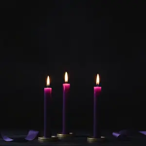 Purple Taper Candle for Spellwork and Setting Intentions