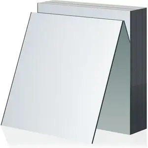 30 count Square Glass Mirror Tiles 6 Inch Square Mirror Mosaic Panels Glass Tile Craft for DIY Crafts Projects Supplies Decoration Centerpieces  Wall Table Ceiling Decor