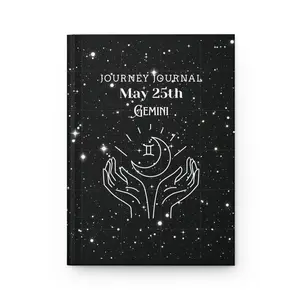 Celestial Gemini Journal - Hardcover Notebook for Dreamers, Personalized Astrology Gifts, Cosmic Journey Diary, Unique Birthday Keepsake