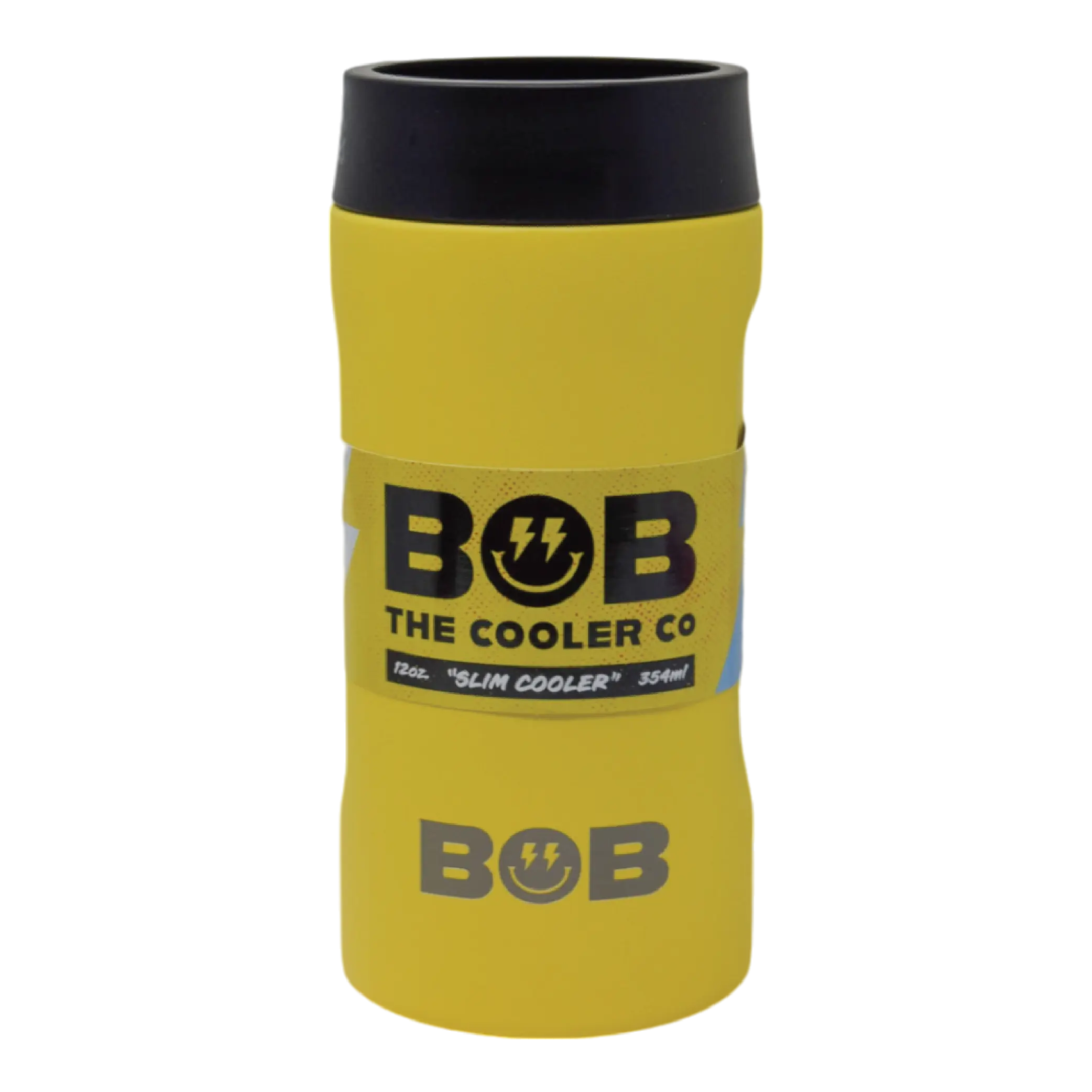 BOB THE COOLER CO - 12oz "Bob's Chillin" Double Wall Insulated Slim Can Cooler, Stainless Steel Can Cooler for Camping, Drink, Beer, Beach & More