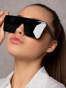 Women's Large Frame Sunglasses, Fashionable High-End Look, Face-Framing, Beach Accessory, Y2K Music Festival, Summer Vacation, Outdoor Travel, College Style, Square Frame Sunglasses