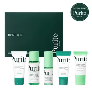 [Purito Official] Purito Official Best Kit l Skincare Routine with Panthenol Cleanser & Cream, Unscented Centella Serum & Toner  l  For All Skin Types, Gift Set, For Face, Facial Serum l Korean Skincare Gentle Daily Gift Set for Face