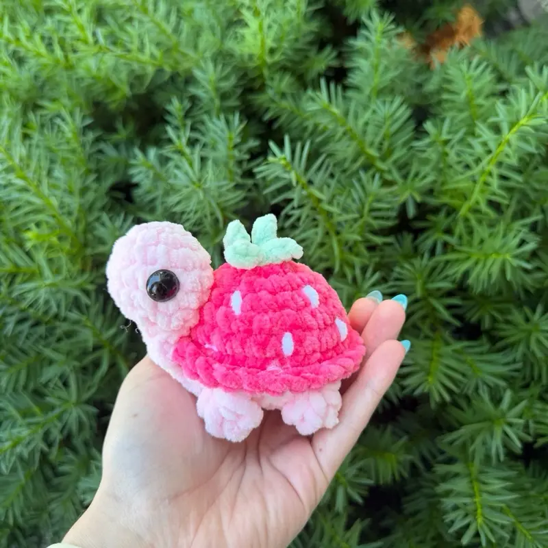 Handmade Crochet Small Fruit Themed Turtles