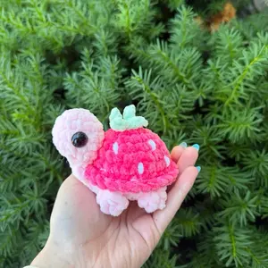 Handmade Crochet Small Fruit Themed Turtles