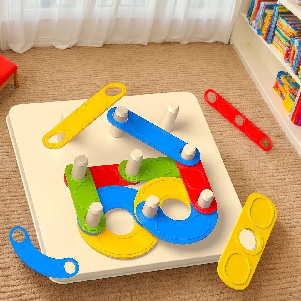 Creative Puzzle Board Toy Set – Numbers, Letters & Shapes Preschool Learning Game