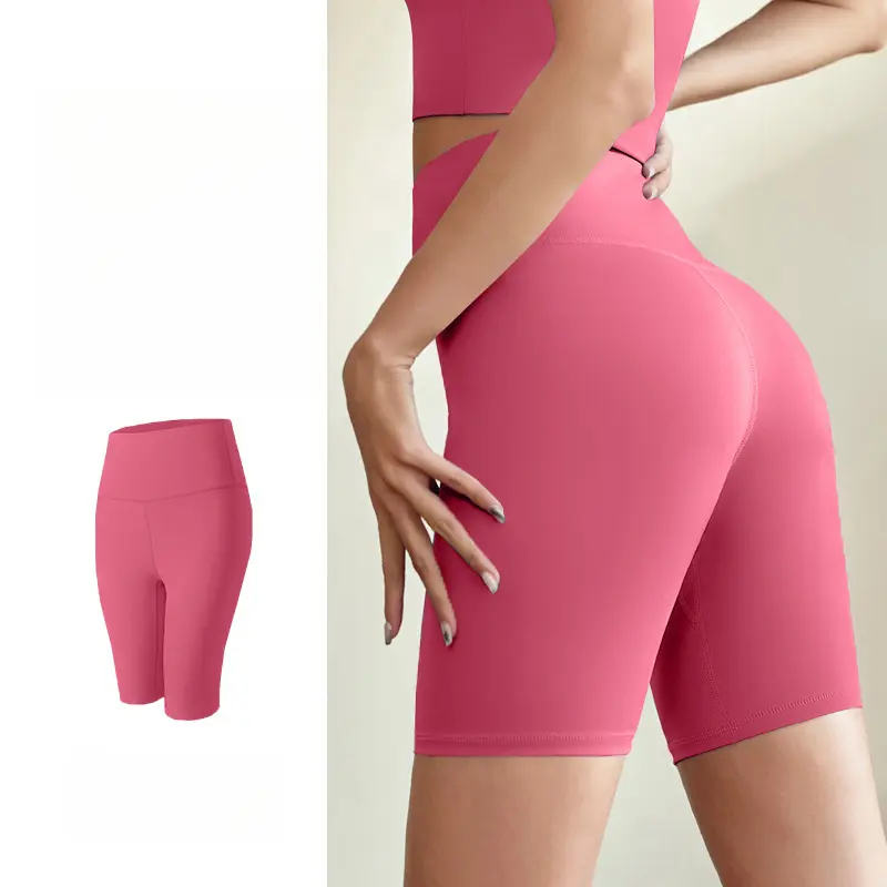 Raspberry Red Knee-Length Shorts