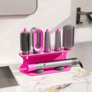 Hair Dryer Stand,Hair Styling Tool and Hair Dryer Storage Rack, No-Drill Organizer, Bathroom Organizer Supplies