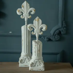 Vintage Roman Column Design Ornament, 1 Count Retro Style Decorative Statue, Decorative Ornament for Home Living Room Bedroom Dining Room