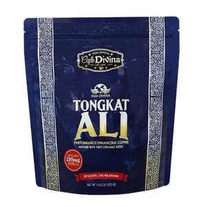 Cafe Divina Premium Arabica Coffee with Tongkat Ali & Ganoderma Instant Herbal Coffee Mix Rich Flavor Easy to Prepare 20 Sachets