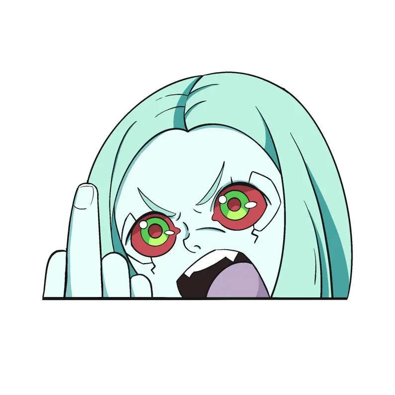 Rebecca, Lucy, David from Cyberpunk Edgerunners Peek Stickers, Waterproof for Cars and others, Car Window Decal Sticker