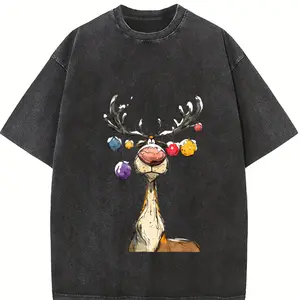 Vintage Reindeer Sweatshirt, Christmas Reindeer Sweatshirt, Cute Christmas Sweatshirt, Retro Reindeer Sweatshirt, Merry Christmas Sweatshirt