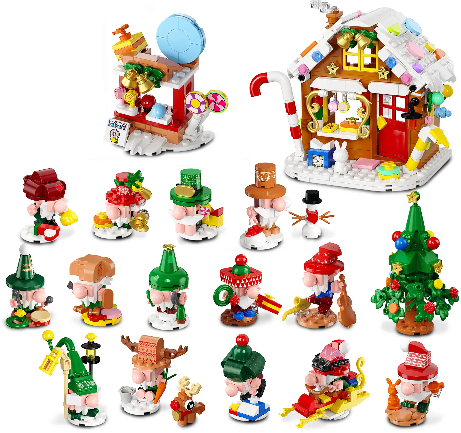 Christmas Gnome Building Block Advent Calendar