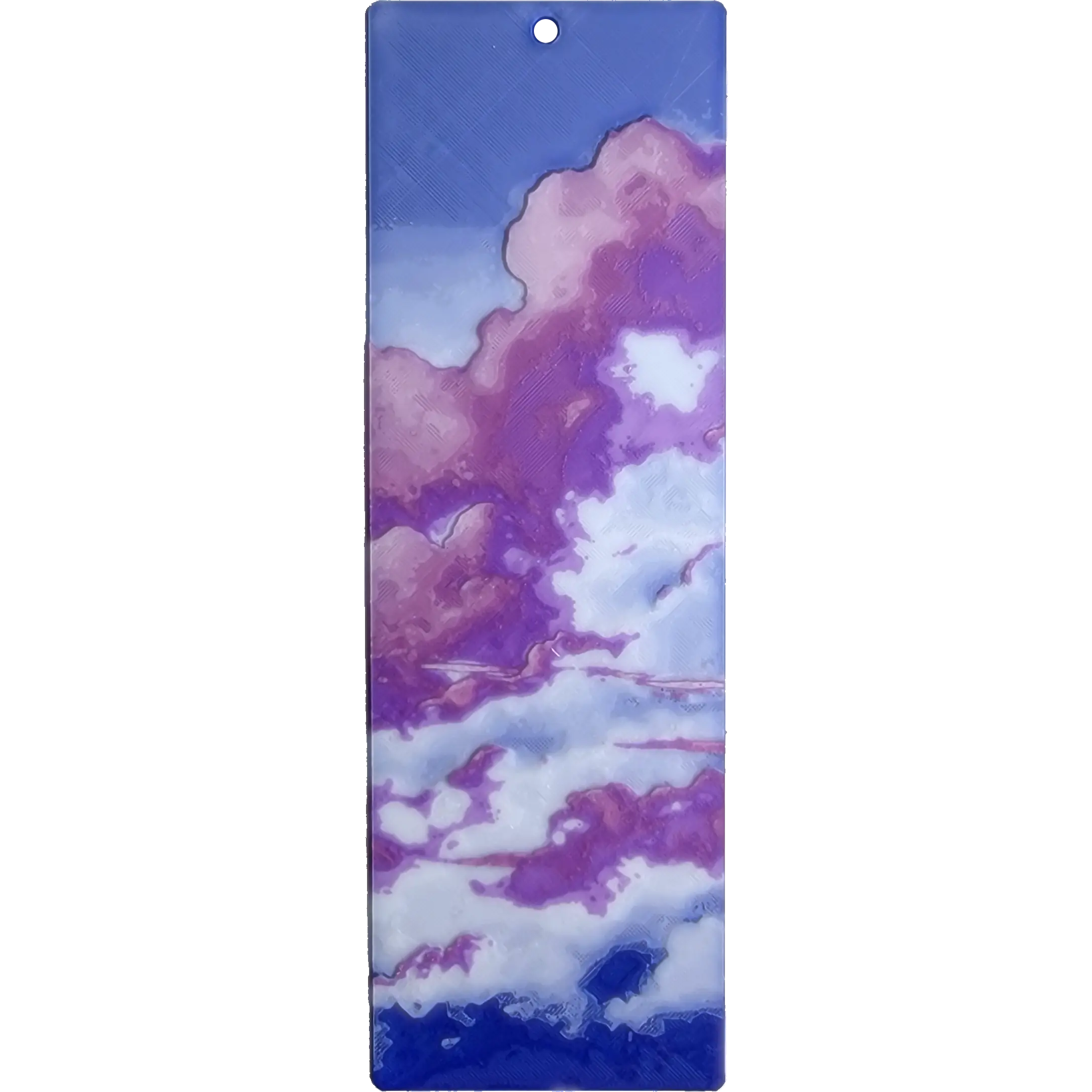 Cotton Candy Clouds Bookmark - Dreamy 3D Printed Design - Compact Size 5.4in x 1.8in - Perfect for Story Lovers & Daydreamers