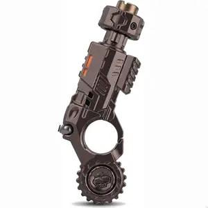 Metal Fidget Toys, Spinner Gun Cool Novelty Fidget Toys,Alloy Metal Stress Relief Toy, 4.72-Inch Multifunctional Stress-Relief Toy EDC Anxiety Relief Gadget