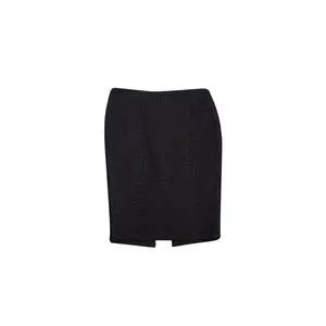 Elie Tahari - Dark Brown Textured Skirt Sz 6