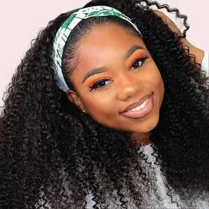 Half Wig Human Hair 250Density Coily Curly 3 In 1 Seamless Flip Over Half Wigs Human Hair Glueless Wear and Go Beginner Friendly Afro Kinky Wig Human Hair Drawstring Headband Wig forWomen16Inch #halfwigcurlyhair