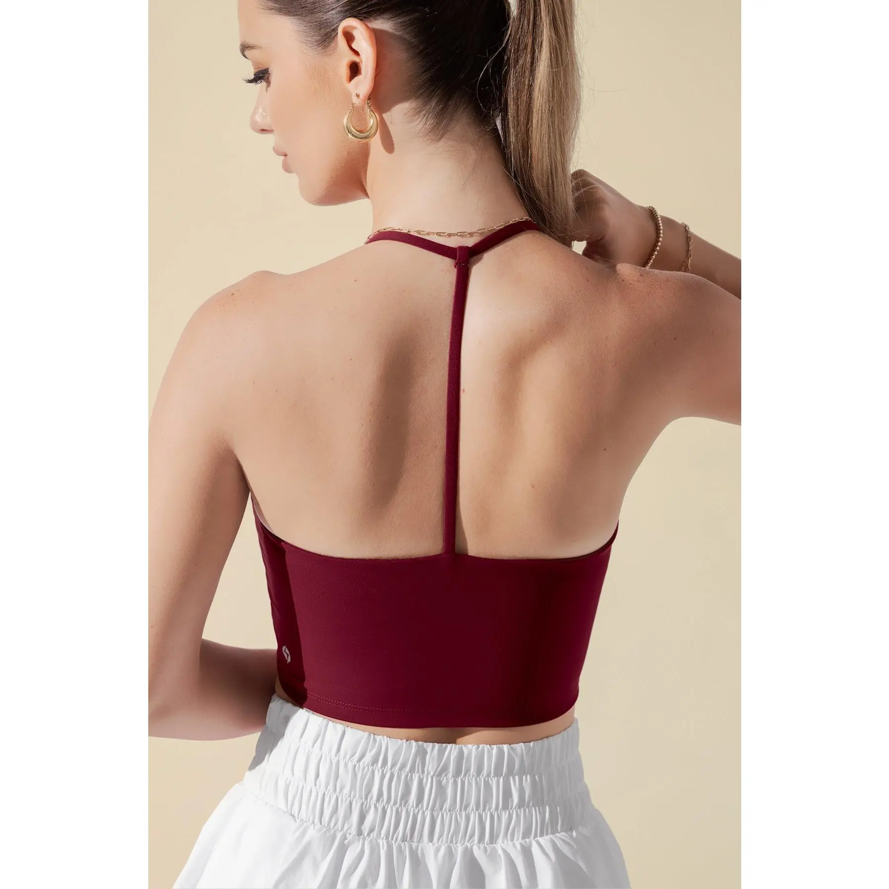 Flexy Crop Top - Crimson