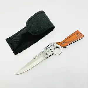 AAAA-K47 decompression knife-portable hand tool multi-purpose tool stainless steel blade, safety locking system, compact EDC folding knife with small light, used for camping, barbecue and daily carrying-men's big gift;