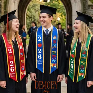 Custom Teachers Graduation Stole Class Of 2026, Teacher Graduation Stole 2026, Teacher Stole, Pencil Stole Graduation, Sash For Teacher